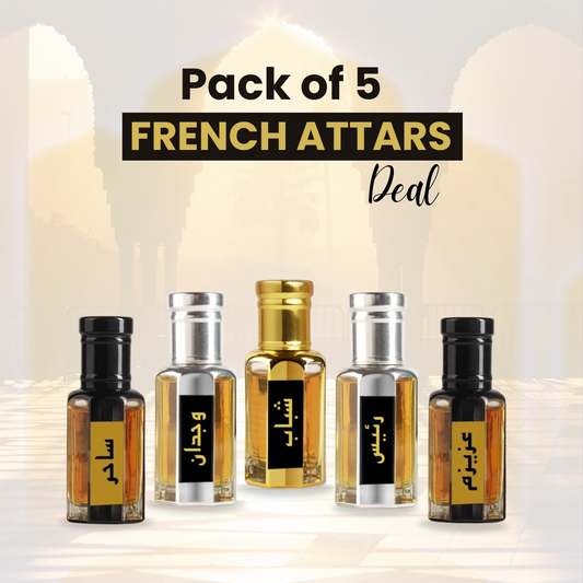 Pack Of 5 Attars Deal (French)